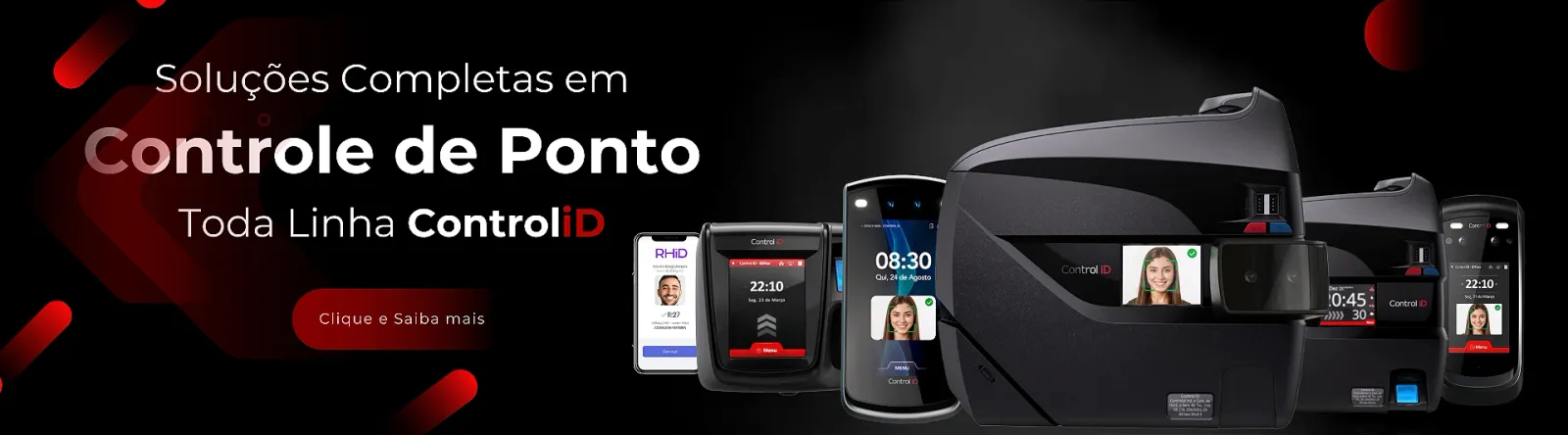 Soluções completas em controle de ponto — Linha Control iD