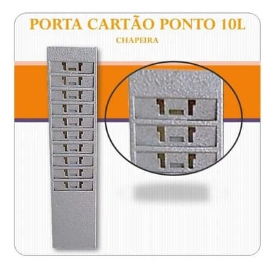 Porta Cartão Chapeira 10 Lugares