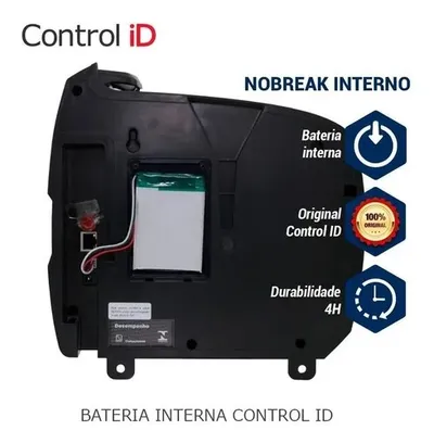 Bateria Nobreak para Relógio de Ponto Control iD iDClass, imagem 2