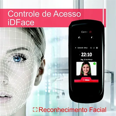 Catraca iDBlock Lite Preta com Leitor Facial iDFace, imagem 2